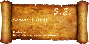 Somosi Enikő névjegykártya